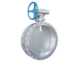 D341W worm wheel flange ventilated butterfly valve