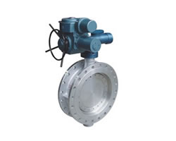 D943H electric flange hard seal butterfly valve