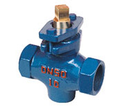 Three - way inner screw copper core plug valve